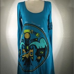 NWT 4LNL Johnny Was Tribal Tunic Sz S